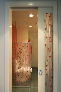 resin panels, bathroom design, 3-form